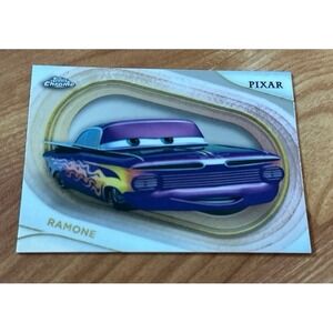 2025 Topps Chrome Disney Pixar Cars Ramone trading card.